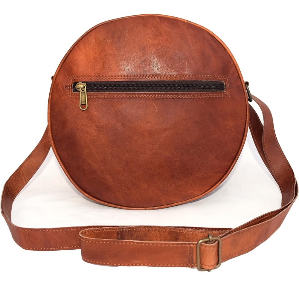 Handmade Circle Crossbody Purse Bag